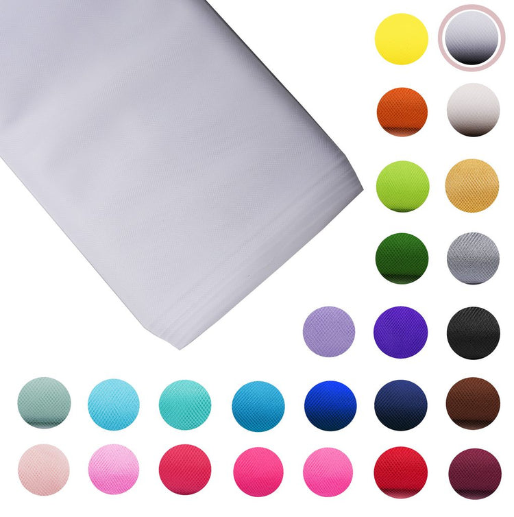 white Fabric Tulle Bolt