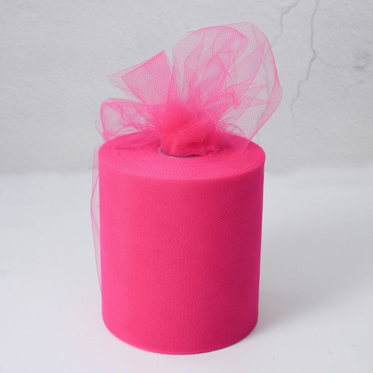 fuchsia Tulle Fabric Roll