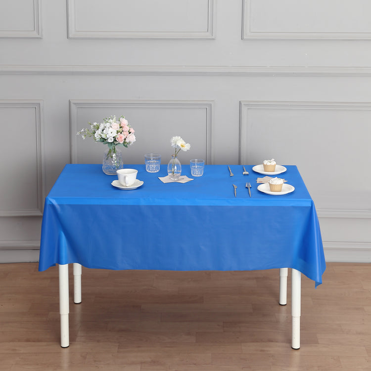 54" x 300ft Plastic Table Cover Roll with Cutter included
