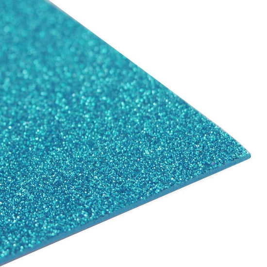 turquoise glitter DIY Craft Foam Sheets