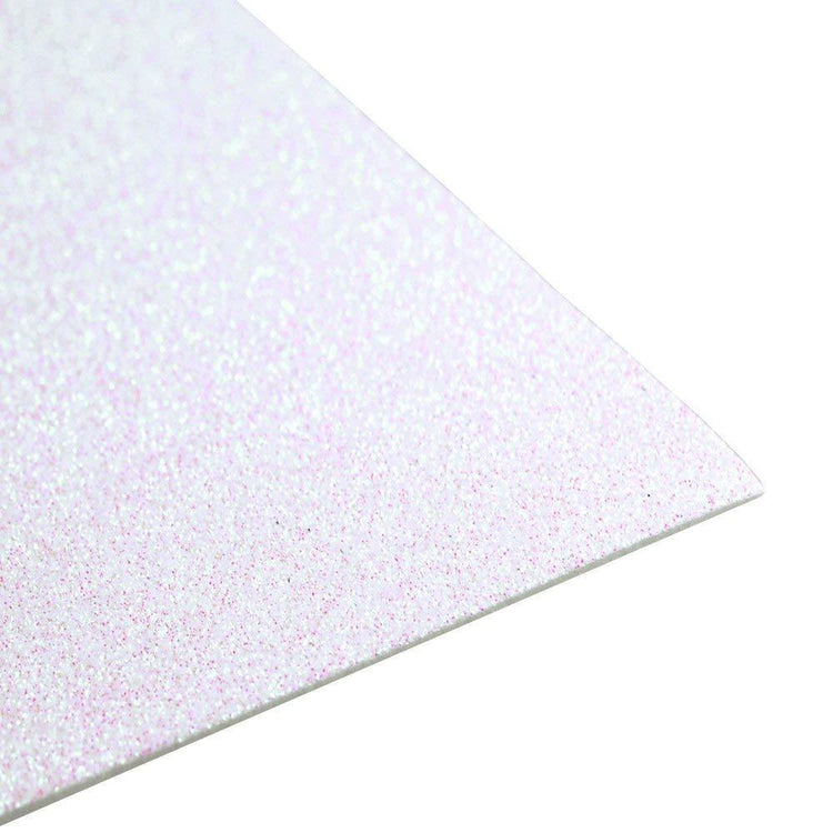 white glitter DIY Craft Foam Sheets