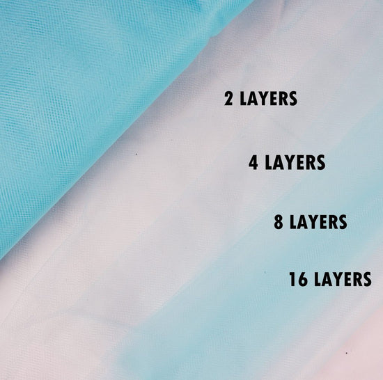 light blue tulle Fabric Tulle Bolt