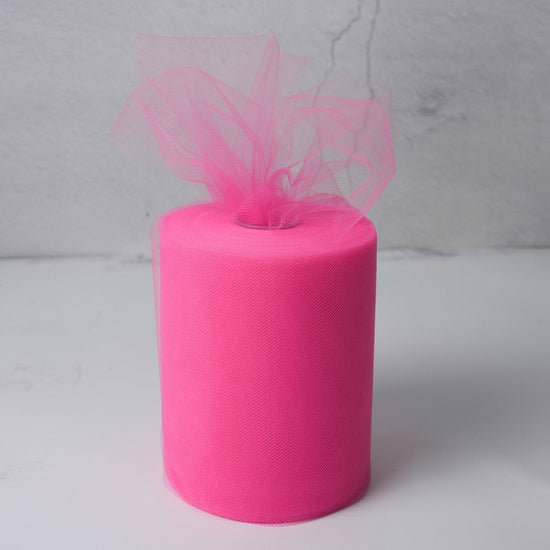 hot pink Tulle Fabric Roll