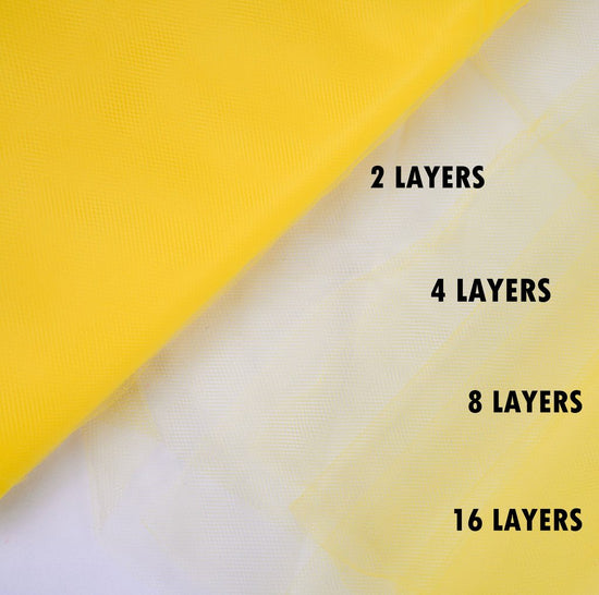 tulle yellow Fabric Tulle Bolt