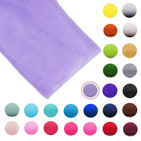 lavender Fabric Tulle Bolt