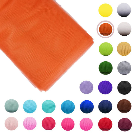 orange Fabric Tulle Bolt
