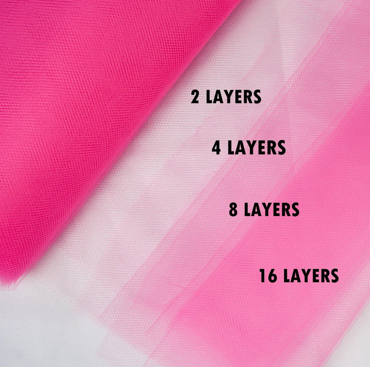 hot pink tulle Fabric Tulle Bolt