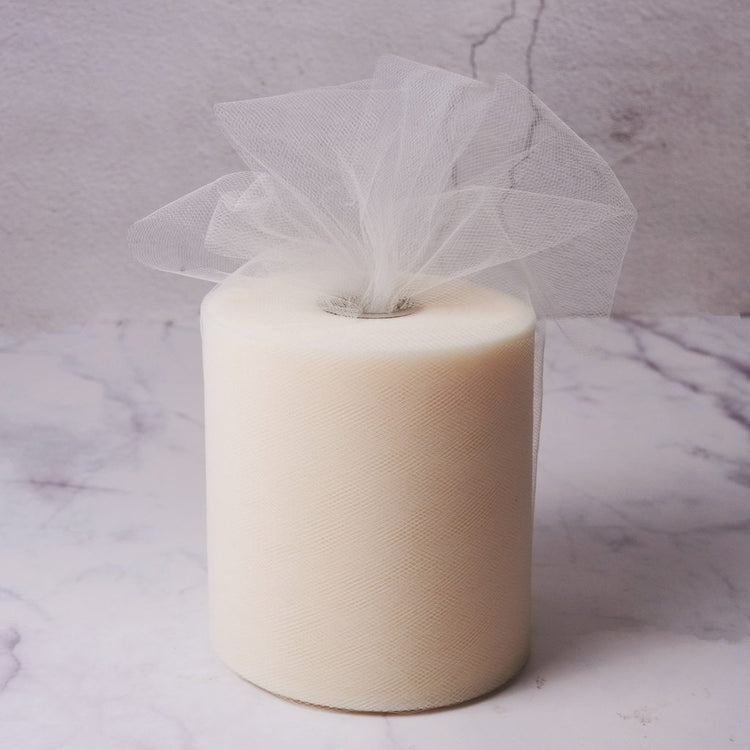 ivory Tulle Fabric Roll