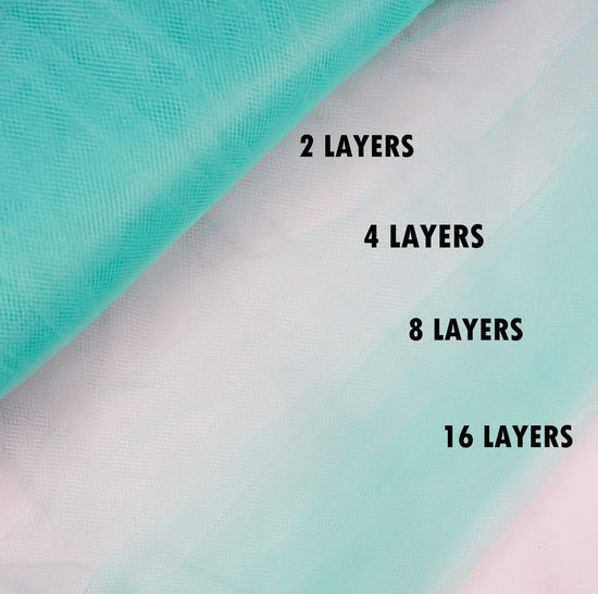 aqua tulle Fabric Tulle Bolt