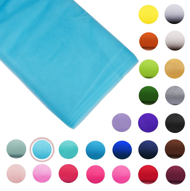 light blue Fabric Tulle Bolt