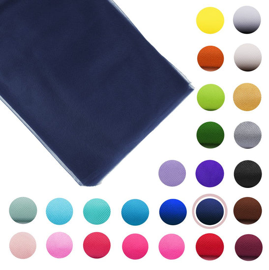 navy blue Fabric Tulle Bolt