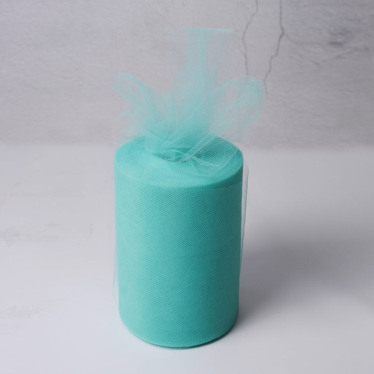 aqua Tulle Fabric Roll