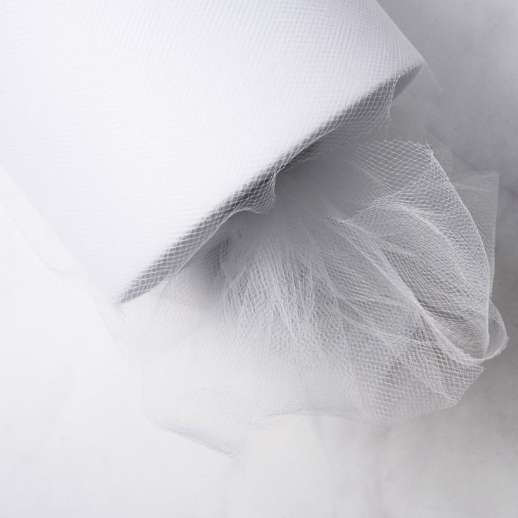 Tulle Fabric Roll 6" by 200 Yards (600 ft) Fabric Tulle Spool for DIY Tutu Bow, Wedding and Decoration. Value Pack.
