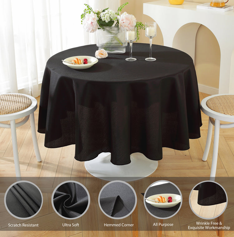 Premium Round Polyester Table Cloth