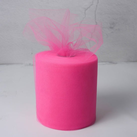 hot pink Tulle Fabric Roll