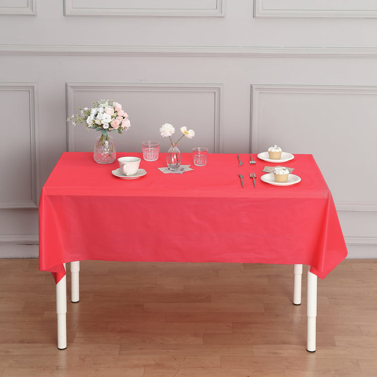 54" x 300ft Plastic Table Cover Roll with Cutter included