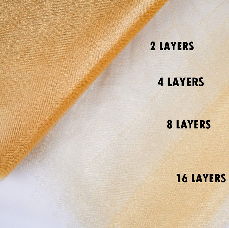 gold Fabric Tulle Bolt