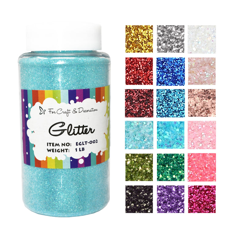 fine aqua glitter
