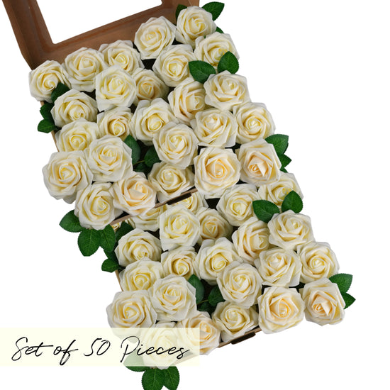 ivory Artificial foam Rose Flower