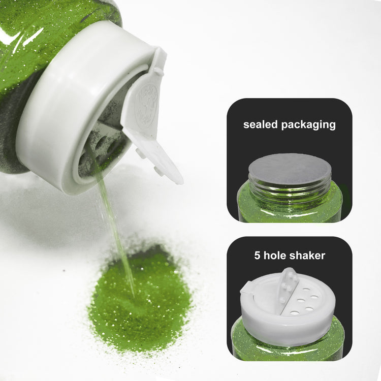 ultra fine apple green glitter