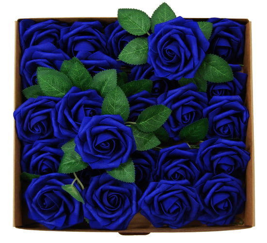 navy blue Artificial foam Rose Flower