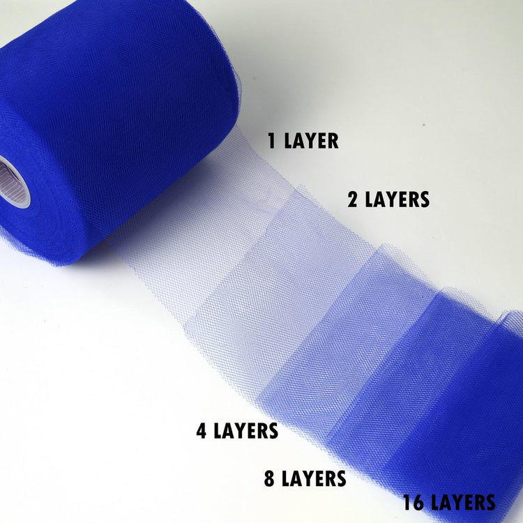 Tulle Fabric Roll 6" by 200 Yards (600 ft) Fabric Tulle Spool for DIY Tutu Bow, Wedding and Decoration. Value Pack.
