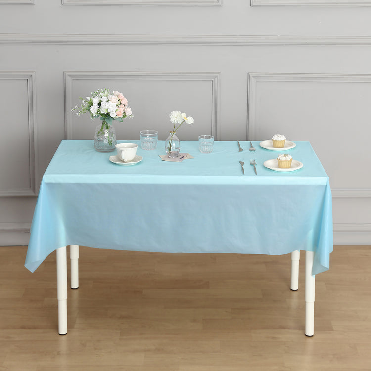 54" x 100ft Plastic Table Cover Roll with Cutter included