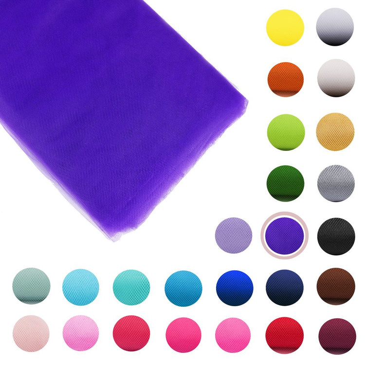 purple Fabric Tulle Bolt