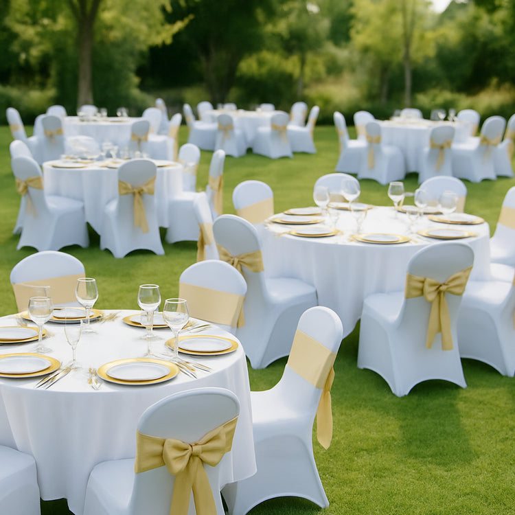 50pcs Spandex Chair Covers, Stretch Chair Covers for both Folding chair or Banquet Chair