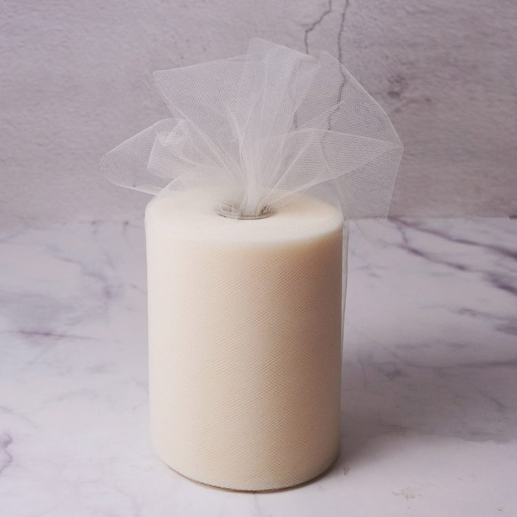ivory Tulle Fabric Roll