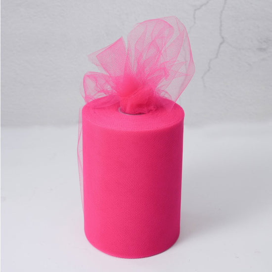 fuchsia Tulle Fabric Roll