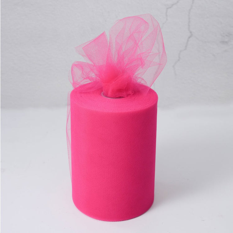 fuchsia Tulle Fabric Roll